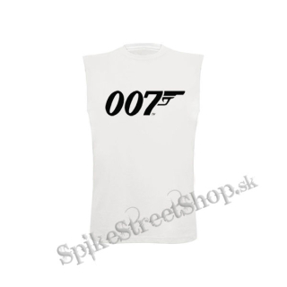 AGENT JAMES BOND 007 - Symbol - biele pánske tričko bez rukávov