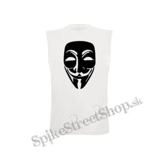 ANONYMOUS - biele pánske tričko bez rukávov