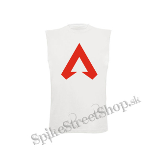 APEX LEGENDS - Red Logo - biele pánske tričko bez rukávov