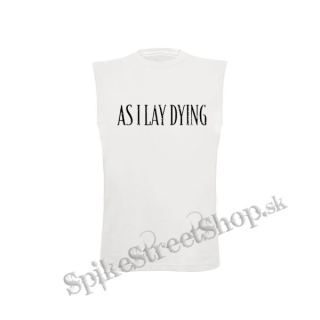 AS I LAY DYING - Logo - biele pánske tričko bez rukávov