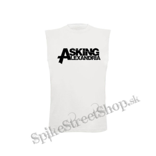 ASKING ALEXANDRIA - Logo - biele pánske tričko bez rukávov