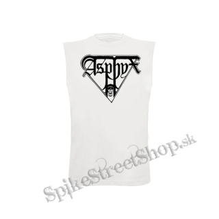 ASPHYX - Logo - biele pánske tričko bez rukávov