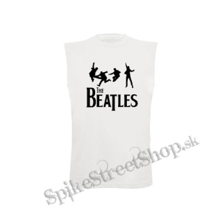 BEATLES - Jump - biele pánske tričko bez rukávov