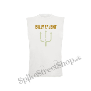 BILLY TALENT - Logo Yellow Green - biele pánske tričko bez rukávov