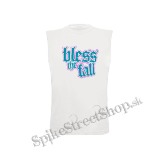 BLESSTHEFALL - Logo - biele pánske tričko bez rukávov