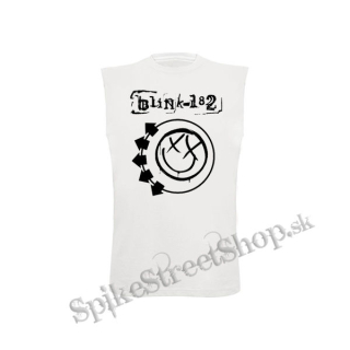 BLINK 182 - Logo & Smile - biele pánske tričko bez rukávov
