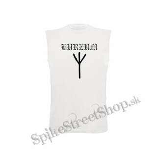 BURZUM - Crest - biele pánske tričko bez rukávov