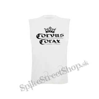 CORVUS CORAX - Logo - biele pánske tričko bez rukávov