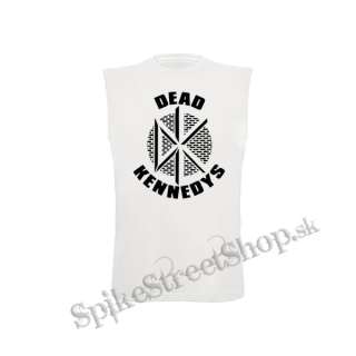 DEAD KENNEDYS - White Logo - biele pánske tričko bez rukávov