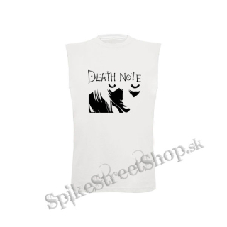 DEATH NOTE - Logo And Portrait - biele pánske tričko bez rukávov