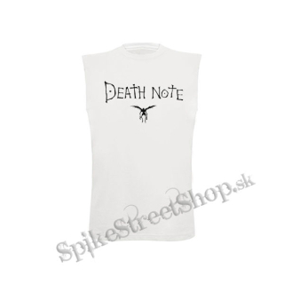 DEATH NOTE - Logo - biele pánske tričko bez rukávov