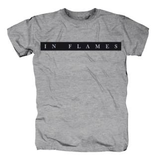 IN FLAMES - Plan Logo - sivé pánske tričko