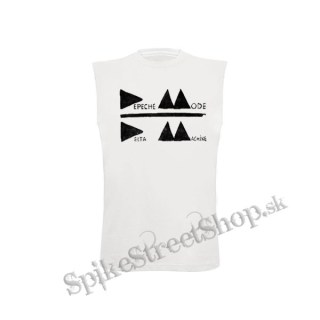 DEPECHE MODE - Delta Machine Logo invert - biele pánske tričko bez rukávov