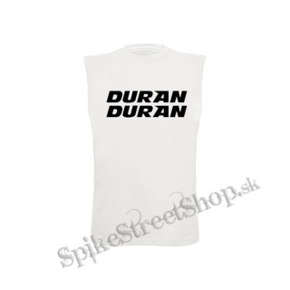 DURAN DURAN - White Logo - biele pánske tričko bez rukávov