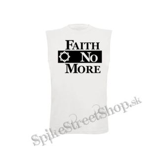 FAITH NO MORE - Logo - biele pánske tričko bez rukávov