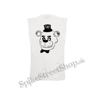 FIVE NIGHTS AT FREDDY´ S - Freddy Fazbear - biele pánske tričko bez rukávov