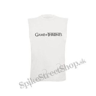 GAME OF THRONES - Logo - biele pánske tričko bez rukávov