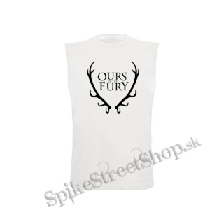 GAME OF THRONES - OURS IS THE FURY - Logo - biele pánske tričko bez rukávov