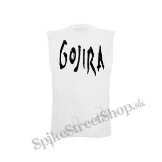 GOJIRA - Logo - biele pánske tričko bez rukávov