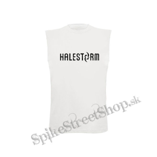 HALESTORM - Logo - biele pánske tričko bez rukávov