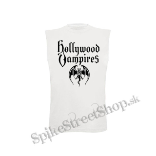 HOLLYWOOD VAMPIRES - Logo - biele pánske tričko bez rukávov