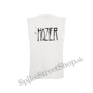 HOZIER - Logo Singer - biele pánske tričko bez rukávov