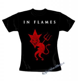 IN FLAMES - Devil - čierne dámske tričko