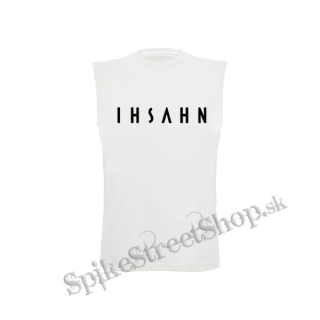 IHSAHN - Logo - biele pánske tričko bez rukávov