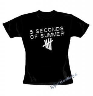 5 SECONDS OF SUMMER - Logo - čierne dámske tričko