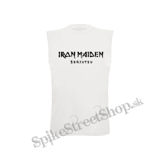 IRON MAIDEN - Senjutsu Logo - biele pánske tričko bez rukávov