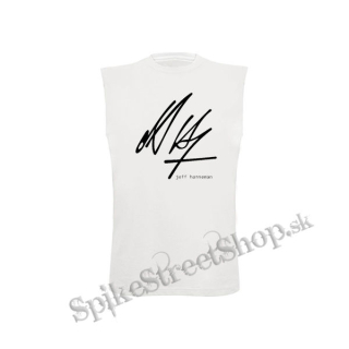 JEFF HANNEMAN - Signature - biele pánske tričko bez rukávov
