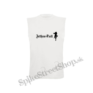 JETHRO TULL - Logo - biele pánske tričko bez rukávov