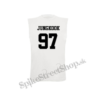 JUNGKOOK - 97 - biele pánske tričko bez rukávov