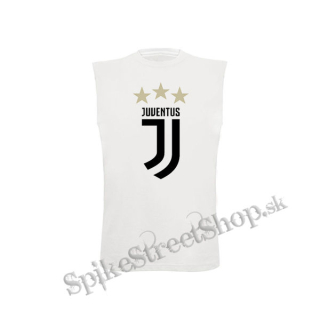 JUVENTUS FC - Logo Motive 2 Gold Star - biele pánske tričko bez rukávov