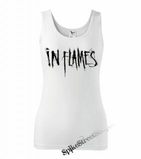 IN FLAMES - Logo - Ladies Vest Top - biele