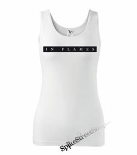 IN FLAMES - Plan Logo - Ladies Vest Top - biele