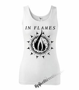 IN FLAMES - Sign - Ladies Vest Top - biele