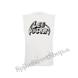 LEE AARON - Logo - biele pánske tričko bez rukávov