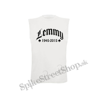 LEMMY 1945-2015 - biele pánske tričko bez rukávov