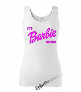IT´S BARBIE BITCH! - Ladies Vest Top - biele