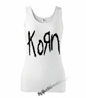 KORN - Logo - Ladies Vest Top - biele