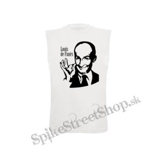 LOUIS DE FUNÉS - Portrait - biele pánske tričko bez rukávov
