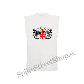 MARDUK - Red Cross Logo - biele pánske tričko bez rukávov