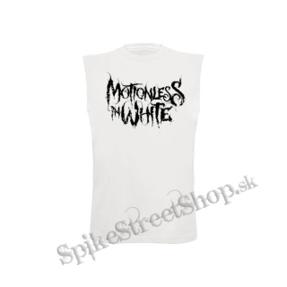 MOTINOLESS IN WHITE - Logo - biele pánske tričko bez rukávov