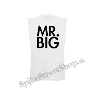 MR BIG - Logo White - biele pánske tričko bez rukávov