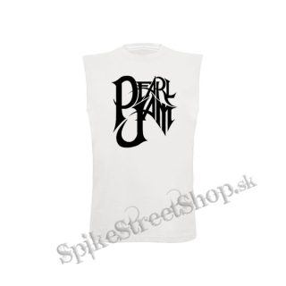 PEARL JAM - Logo Graffiti - biele pánske tričko bez rukávov