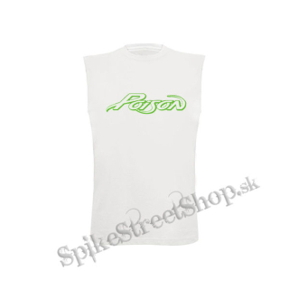 POISON - Logo Green - biele pánske tričko bez rukávov