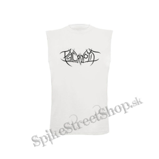 PSYCROPTIC - Logo - biele pánske tričko bez rukávov