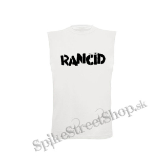 RANCID - Logo - biele pánske tričko bez rukávov