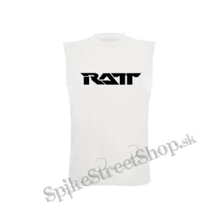 RATT - Black Logo - biele pánske tričko bez rukávov